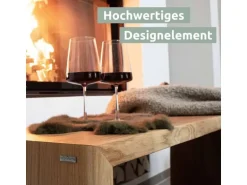 holz4home Massivholz Hocker Bank aus Eiche mit Baumkante XL