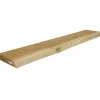 holz4home Schwebendes Wandregal aus Eiche 120cm mit Baumkante Natur