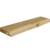 holz4home Schwebendes Wandregal aus Eiche 70cm mit Baumkante Natur