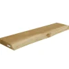 holz4home Schwebendes Wandregal aus Eiche 80cm mit Baumkante Natur