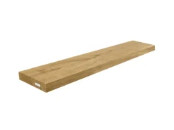 holz4home Schwebendes Wandregal aus Eiche 100cm Ohne Baumkante Natur