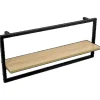 holz4home Wandregal mit Rahmen MDF Sonoma Long