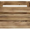 Holzkiste L Kiefer geflammt 23,9 cm x 39 cm x 29,2 cm