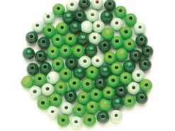 Holzperle Ø 10 mm, 47 Stück Grün-Mix FSC®