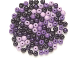 Holzperle Ø 15 mm, 14 Stück Lila-Mix FSC®