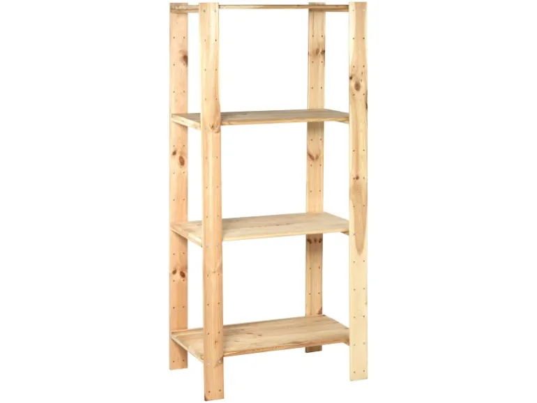 Holz-Schwerlast-Schraubregal FSC® 174 cm x 80 cm x 50 cm Naur