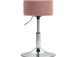 HOMCOM Barhocker Gepolstert Barstuhl für Küche Wohnzimmer Esszimmer Rosa