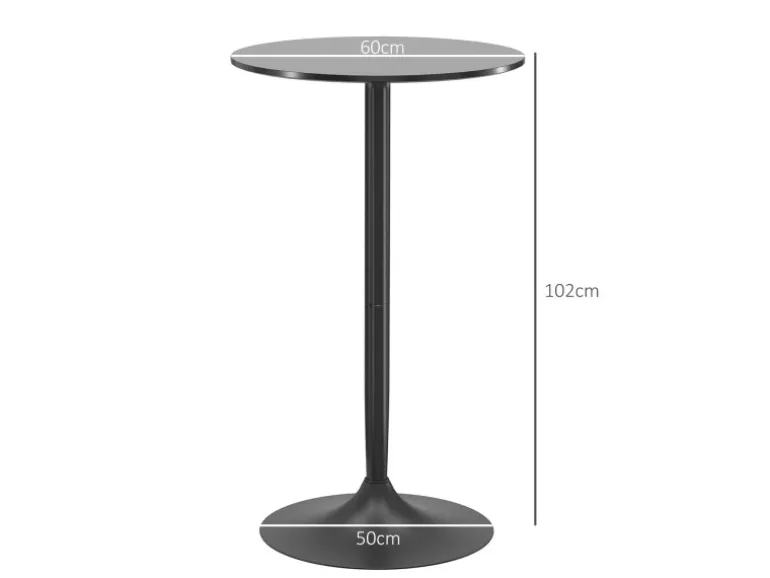 HOMCOM Bartisch Runder Tresentisch
