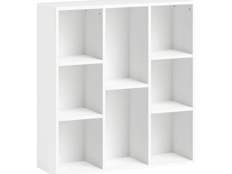 HOMCOM Bücherregal Standregal mit 8 Ebenen Aufbewahrungsregal