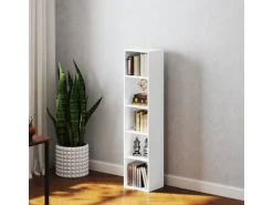 HOMCOM Bücherregal Standregal mit 5 Ebenen Aufbewahrungsregal