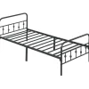 HOMCOM Bettrahmen Bettgestell Metall Schwarz 206,9L x 91,8B x 82,5H cm