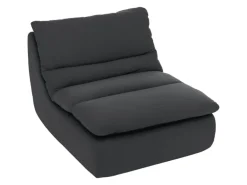 HOMCOM Bodenstuhl mit Einteiligem für Zuhause Büro 103L x 82B x 75H cm Grau