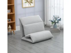 HOMCOM Bodenstuhl mit 5-Stufig mit Liegefunktion 72 x 71 x 60 cm