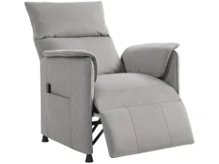 HOMCOM Elektrischer Relaxsessel Polyester Schaumstoff 83L x 80B x 104H cm Grau