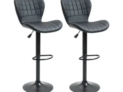 HOMCOM 2er-Set Barstuhl Barhocker Bistrohocker