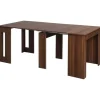 HOMCOM Esstisch Klapptisch Ausziehbar Modernes Design Braun 180 x 85 x 75cm