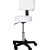 HOMCOM Höhenverstellbarer Arbeitshocker mit Lehne Drehbar Ø35 x 72-84 cm