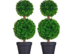 HOMCOM Künstliche Pflanzen 2er-Set 60 cm