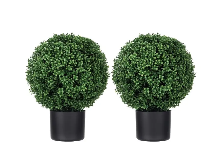 HOMCOM Künstliche Pflanzen 2er-Set mit Blumentopf