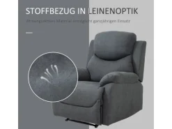 HOMCOM Relaxsessel Liege 150° mit Schlaffunktion 93 x 88 x 102 cm