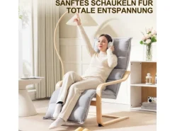 HOMCOM Relaxsessel Loungesessel Gepolstert Sessel mit Armlehne Lesesessel Hellgrau
