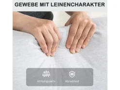 HOMCOM Relaxsessel mit Liegefunktion Polyester 76L x 93B x 103H cm Hellgrau