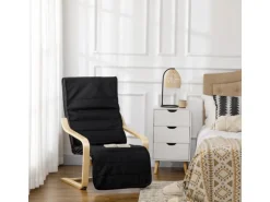 HOMCOM Relaxstuhl mit Verstellbarem Fußteil 66,5 x 94 x 100 cm