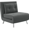 HOMCOM Schlafsessel mit Bettfunktion Kissen 77 x 88 x 83 cm