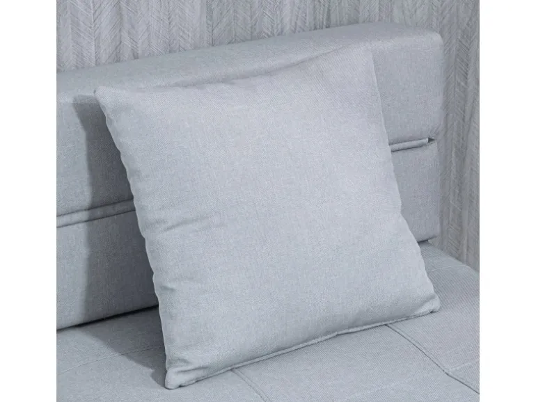 HOMCOM Schlafsessel Polybaumwolle Schaumstoff Hellgrau 70L x 70B x 61H cm