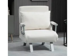 HOMCOM Schlafsofa mit Armlehne 3-in-1 Multifunktion 65 x 69 x 80 cm