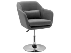 HOMCOM Sessel mit Armlehne Polyester Dunkelgrau 60B x 60T x 79-91H cm