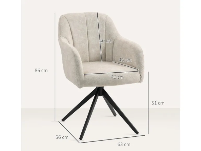 HOMCOM Sessel Wohnzimmer Loungesessel mit Stahlbeine Samtoptik für Schlafzimmer Beige