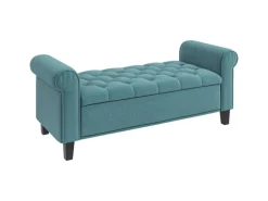 HOMCOM Sitzbank mit Stauraum bis 120 kg Belastbar 126 x 48,5 x 47 cm