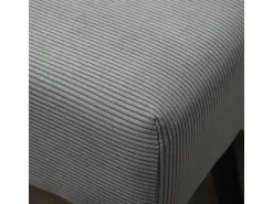 HOMCOM Sitzbank Polsterbank Cordbezug Getuftete Bettbank 100 x 36 x 45 cm Grau