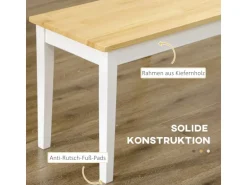 HOMCOM Sitzbank 2-Sitzer bis 220 kg Belastbar 102 x 36 x 45 cm