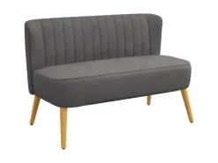 HOMCOM 2-Sitzer Stoffsofa Holz 117 x 56,5 x 77cm