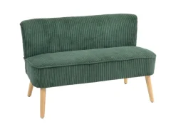 HOMCOM Sofa 2 Sitzer Modern Couch für Wohnzimmer 117 x 56 x 77 cm