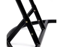 Home Deluxe Hängesessel Twin Polyrattan Schwarz