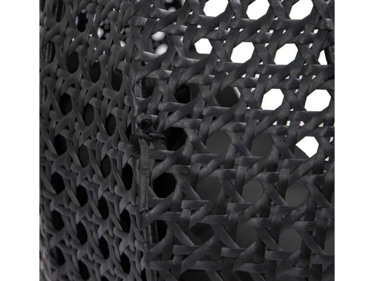 Home Deluxe Hängesessel Twin Polyrattan Schwarz