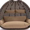 Home Deluxe Hängesessel-Korb Twin ohne Gestell inkl. Sitzkissen Braun