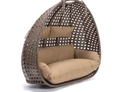 Home Deluxe Hängesessel-Korb Twin ohne Gestell inkl. Sitzkissen Braun