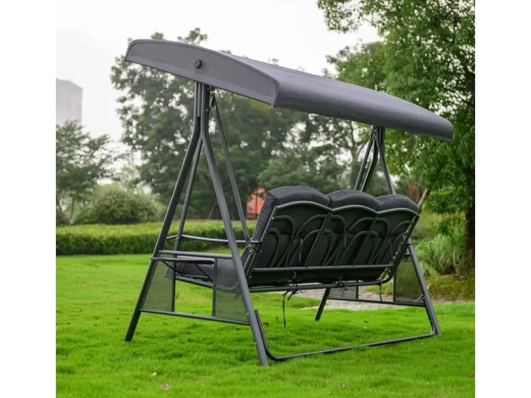 Home Deluxe Hollywoodschaukel Descanso Grau