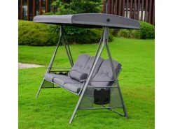 Home Deluxe Hollywoodschaukel Descanso Grau