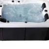Home Deluxe Outdoor Whirlpool Beach Pure 210 x 155 x 83 cm Dunkelgrau-Weiß