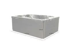 Home Deluxe Whirlpool Black Marble für 3 Personen 210 x 160 x 85 cm