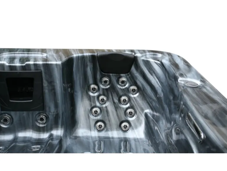 Home Deluxe Whirlpool Black Marble für 3 Personen 210 x 160 x 85 cm