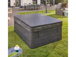 Home Deluxe Whirlpool Black Marble für 3 Personen 210 x 160 x 85 cm