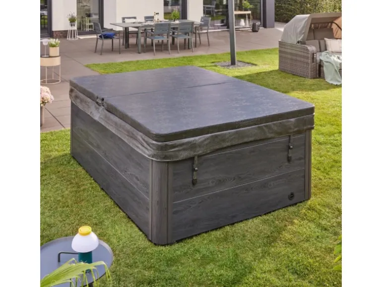 Home Deluxe Whirlpool Black Marble für 3 Personen 210 x 160 x 85 cm