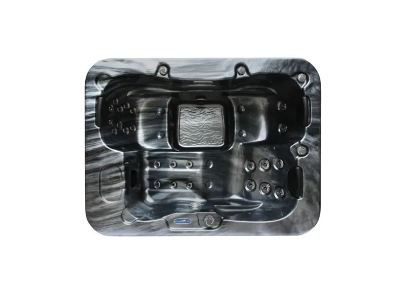 Home Deluxe Whirlpool Black Marble für 3 Personen 210 x 160 x 85 cm