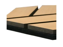 Homestyle4u Akustikpaneele Natur 30 x 26 cm 5 Stück Hexagon Wandpaneele Holz